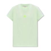 T-shirt met logo Stella McCartney , Green , Dames