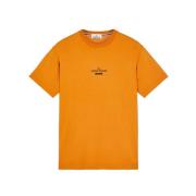 T-Shirts Stone Island , Orange , Heren