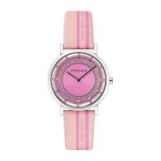 New Generation Leren Band Horloge Versace , Pink , Dames