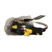 Luxe Lemon Versierde Haarband Dolce & Gabbana , Black , Dames