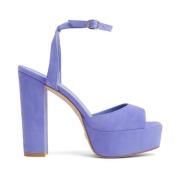 Ryder II Platform Sandaal Stuart Weitzman , Blue , Dames