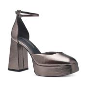 Elegante Gesloten Metallic Pumps Tamaris , Gray , Dames