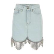 Denim Skirts Area , Blue , Dames