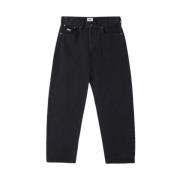 Baggy Denim Broek Obey , Black , Heren