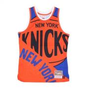 NBA Big Face Fashion Tank Mitchell & Ness , Blue , Heren