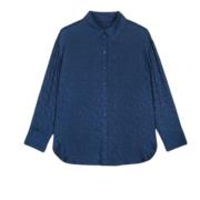 Fluïde Jacquard Shirt Ba&Sh , Blue , Dames