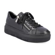 Zwarte Gesloten Sneakers voor Dames Rieker , Black , Dames