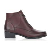 Rode Gesloten Booties - Dames Enkellaarzen Remonte , Red , Dames