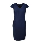 Korte Jurk - Donkerblauw, Elegant en Modern Marc Aurel , Blue , Dames