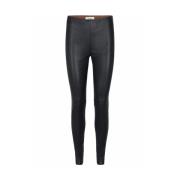 Lucille Stretch Leather Leggings MOS Mosh , Black , Dames