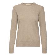 Ronde Hals Gebreide Kleding InWear , Beige , Dames