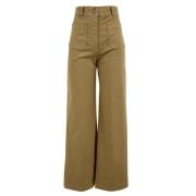 Beige Broek voor Dames Aspesi , Beige , Dames