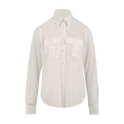 Witte Shirts voor Dames Aspesi , White , Dames