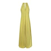 Midi Jurk Solotre , Yellow , Dames