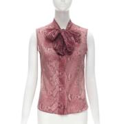 Pre-owned Polyester tops Gucci Vintage , Pink , Dames