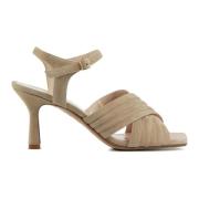 Taupe Sandalen Stefano Lauran , Beige , Dames