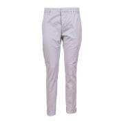 Lichtgewicht Slim Fit Katoenen Chino Broek Dondup , Gray , Heren