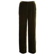 Military Stijl Wijde Broek Aspesi , Green , Dames