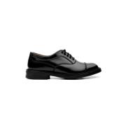 Zwarte platte schoenen voor heren Tricker's , Black , Heren