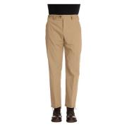 Beige Winter Poplin Broek PT Torino , Beige , Heren