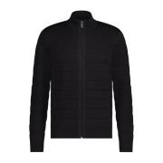 Zwarte Katoenen Vest met Rits State of Art , Black , Heren