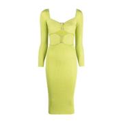 Dag Midi -jurk Self Portrait , Green , Dames