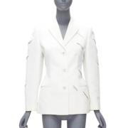 Pre-owned Cotton outerwear Versace Pre-owned , White , Dames