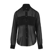 Zwarte Shirts voor Vrouwen Aspesi , Black , Dames