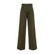 Militaire Stijl Broek Aspesi , Green , Dames