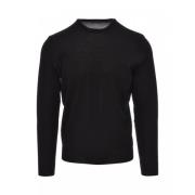 Round-neck Knitwear Drumohr , Black , Heren