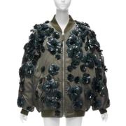 Pre-owned Nylon outerwear Prada Vintage , Green , Dames