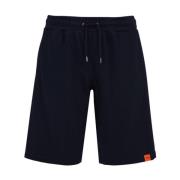 Blauwe Shorts met Trekkoord in de Taille Aspesi , Blue , Heren