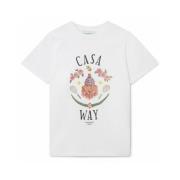 Casa Way Wit T-Shirt Casablanca , White , Heren