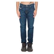 Slimme Donkere Jeans Diesel , Blue , Heren