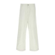 Stretch Katoenen Chino Broek Emporio Armani , White , Heren