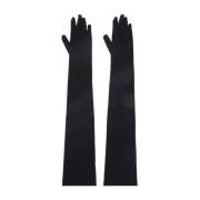 Zwarte Lange Handschoenen Dolce & Gabbana , Black , Dames