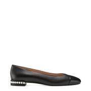 Pearl Ballerina`s Stuart Weitzman , Black , Dames