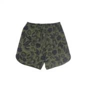 Pantalone corto ne floral overal in print short short New Era , Green ...