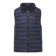 Gewatteerd Nylon Micro-Ripstop Vest BomBoogie , Blue , Heren