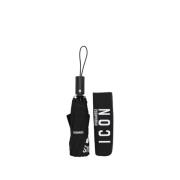 Zwarte accessoires met contrasterend logo Dsquared2 , Black , Heren