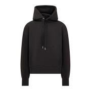 Zwarte hoodie met logo borduurwerk Ami Paris , Black , Heren