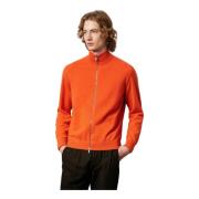 Kasjmier Hoge Nek Sweater Massimo Alba , Orange , Heren