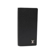 Pre-owned Leather wallets Louis Vuitton Vintage , Black , Dames