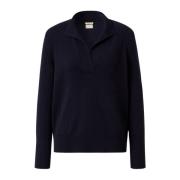 Lucy Cashmere Polo-Trui Massimo Alba , Blue , Heren