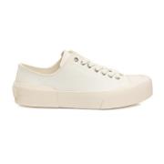 Witte Lage Top Veterschoenen Jil Sander , White , Dames