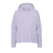 Hoodie met Zijritsopeningen BomBoogie , Purple , Dames