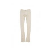 Slim-Fit Katoenen Broek Dondup , White , Heren