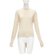 Pre-owned Wool tops Celine Vintage , Beige , Dames