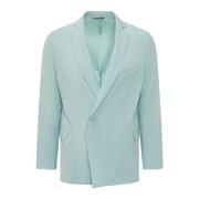 Klassieke Single Breasted Blazer Costumein , Blue , Heren