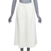 Pre-owned Viscose bottoms Stella McCartney Pre-owned , White , Dames